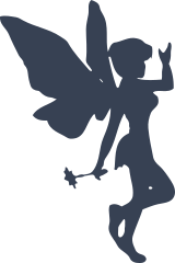 Fairy With Flower Wand Sticker