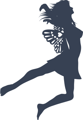 Fairy With Little Heart Wings Sticker