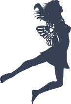 Fairy With Little Heart Wings Sticker