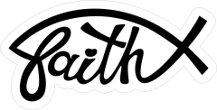 Faith Ichthus Sticker