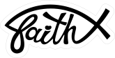 Faith Ichthus Sticker