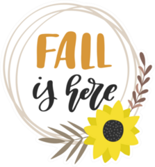 Fall Is Here Sticker