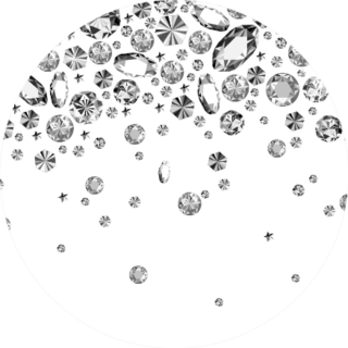 Falling Gems Abstract Background Illustration Diamonds Jeweler Sticker