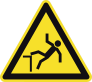 Falling Hazard Sign Sticker