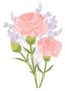 Family Month Concept Illustration Carnation Sticker