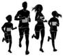 Family Running Race Sticker