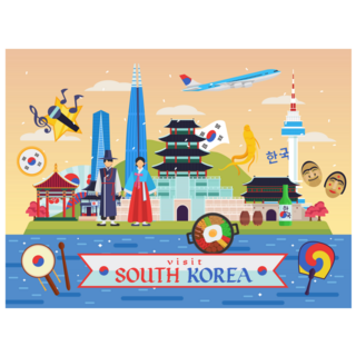 Famous South Korea Sticker