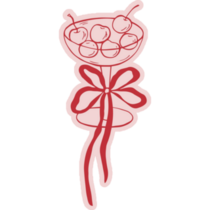 Fancy Cherry Drink Sticker