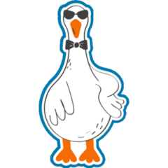 Fancy Goose Sticker