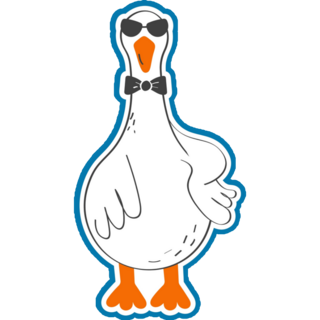 Fancy Goose Sticker