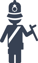 Fancy Police Man Sticker