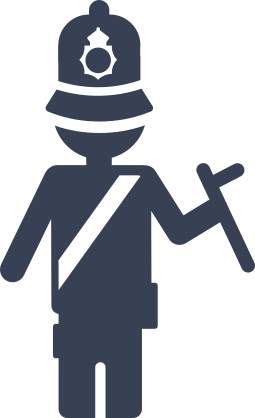 Fancy Police Man Sticker