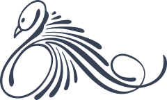 Fancy Swirly Swan Sticker