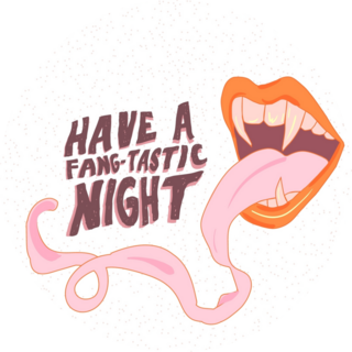 Fang-tastic Vampire Sticker