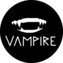 Fangs Vampire Logo Sticker