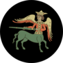 Fantastic Old Russian Winged Centaur Sticker