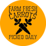 Farm Fresh Carrots Picked Daily Sticker