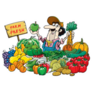 Farm Fresh Fruit And Vegetables Market Sticker