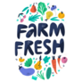 Farm Fresh Hand Drawn Illustration Gardening Sticker