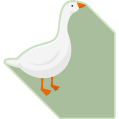 Farm Goose Green Sticker