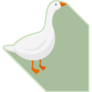 Farm Goose Green Sticker