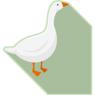 Farm Goose Green Sticker