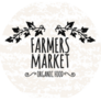 Farmers Market Fresh, Organic Food Lettering Sticker