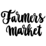 Farmers Market Lettering Sticker