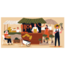 Farmers Market Simple Illustration Sticker