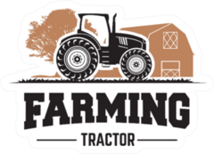 Farming Tractor Illustration Sticker
