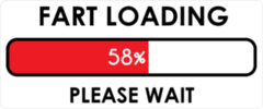 Fart Loading Please Wait Meme Sticker