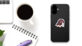 Fashion Dachshund Sticker on a Phone (New) example