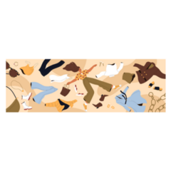 Fashion Flying Through The Air Sticker