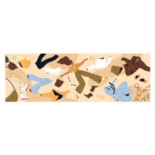 Fashion Flying Through The Air Sticker