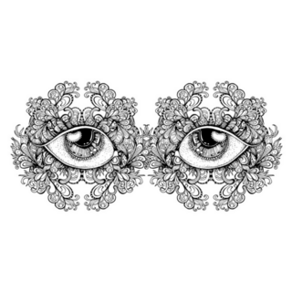 Fashion Illustration Talisman, Eyes Sticker