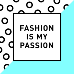 fashion Is My Passion Lettering Sticker