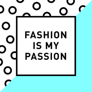 fashion Is My Passion Lettering Sticker