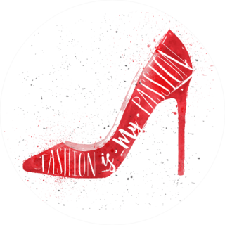 Fashion Is My Passion Red Heel Sticker