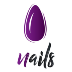 Fashion Nails Logo In Purple Sticker