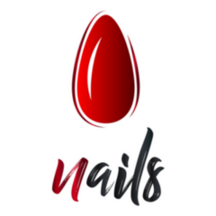 Fashion Nails Logo, Red Sticker 