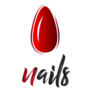Fashion Nails Logo, Red Sticker 