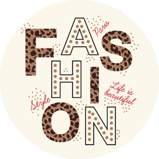 Fashion Slogan Sticker