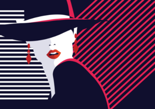 Fashion Woman In Pop Art Sticker