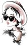 Fashion Woman Look Sticker