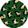 Fashionable Cheetah Pattern In Green Sticker