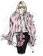 Fashionable Clothes And Accessories Sticker