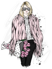 Fashionable Clothes And Accessories Sticker