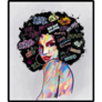 Fashionable Painting Portrait Sticker