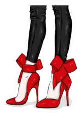 Fashionable Red Heels Sticker