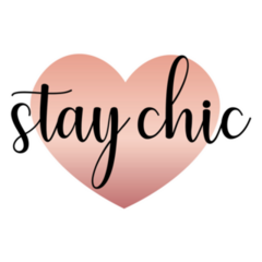 Fashionable Stay Chic Heart Sticker 